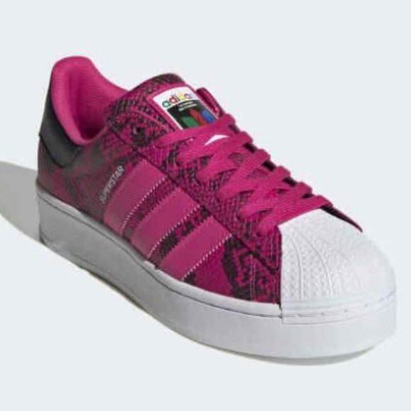 ADIDAS - Superstar Magenta Pink Shoes - Women's Size 6.5 - Picture 3 of 6
